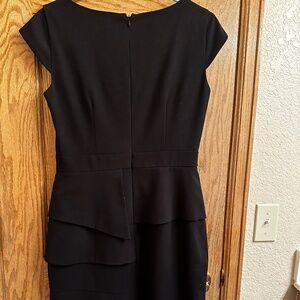 Calvin Klein Black Peplum Dress